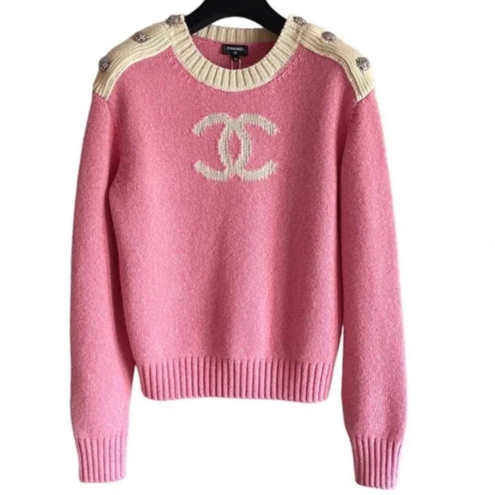 Chanel 22K Cashmere Pink Sweater